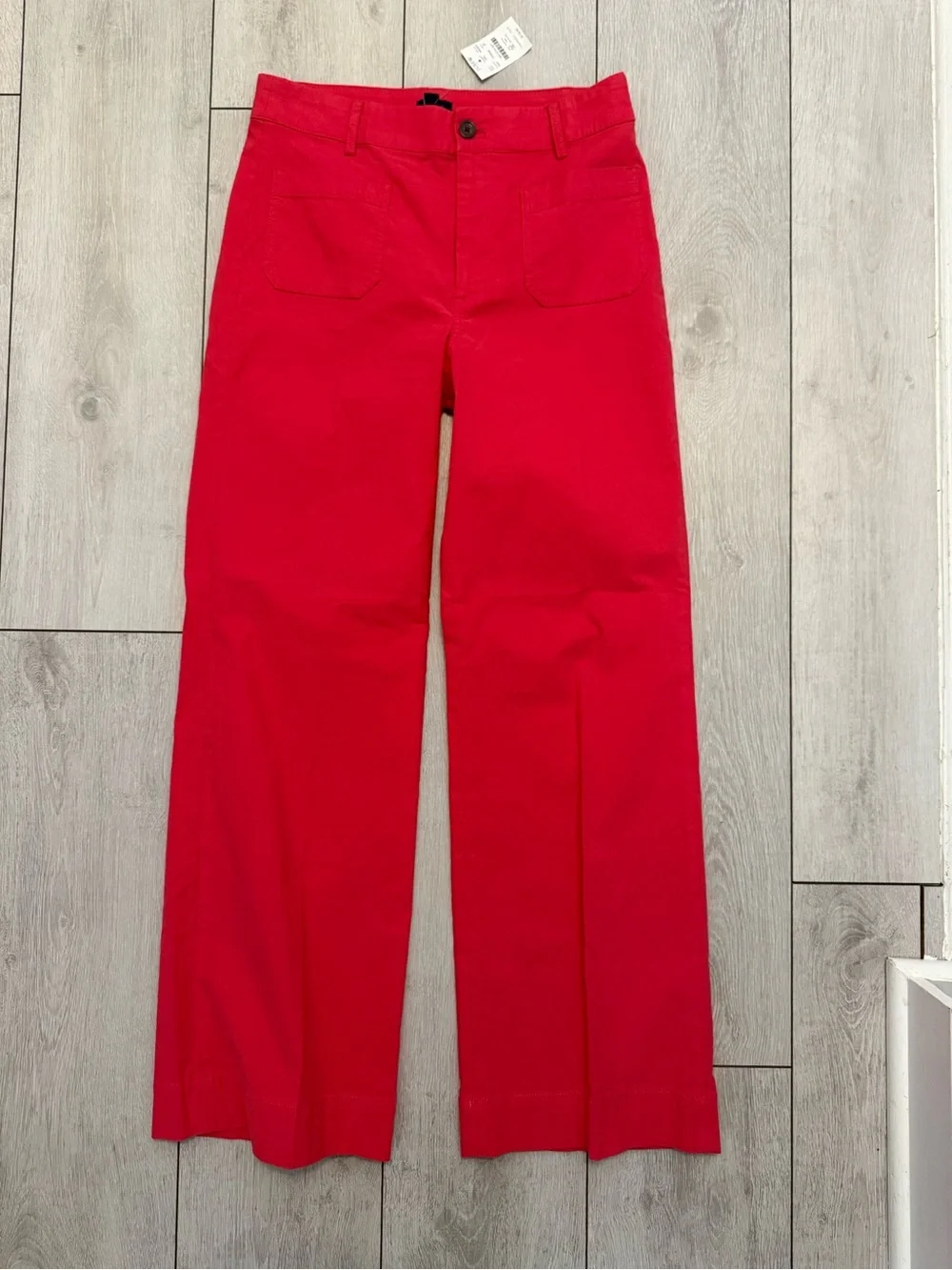 J. Crew Pink High-Rise Wide-Leg Pants, 28” w, 29”inseam